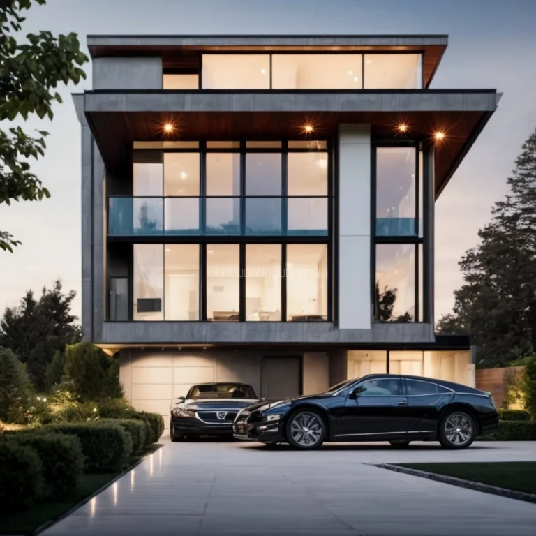 Luxuriöses Badezimmer mit freistehender Badewanne